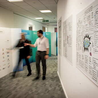 My work on display on a client's wall