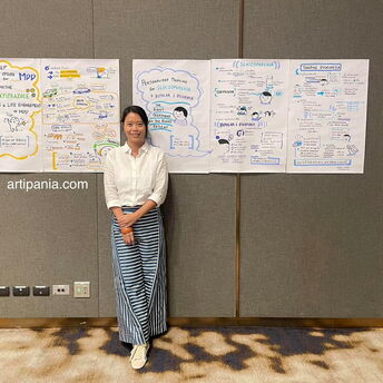 Graphic Recording for Thai Psychiatry conference by Artipania
